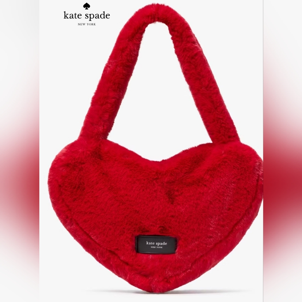 Kate Spade New York Luver Faux Fur Heart Tote